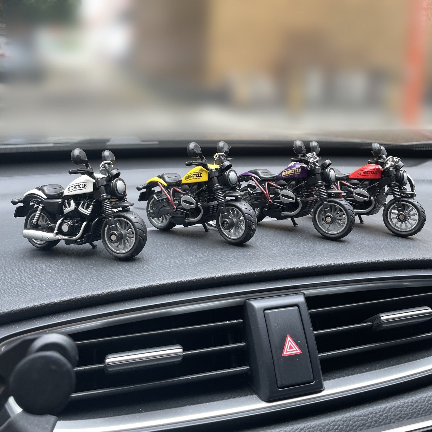 Unique Mini Motorcycle Model Car Keychain Trendy in Europe, America, and the Middle East Versatile Key Holder, Stylish Keyring