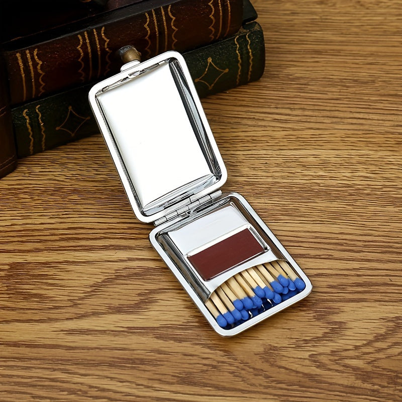 Get the ultimate men's accessory with this stylish Matchbox set, featuring 1 fashionable style Matchbox and 19 replacement match papers. Made with high quality iron, this accessory is perfect for Father's Day, Grandfather, friends, and collectors.