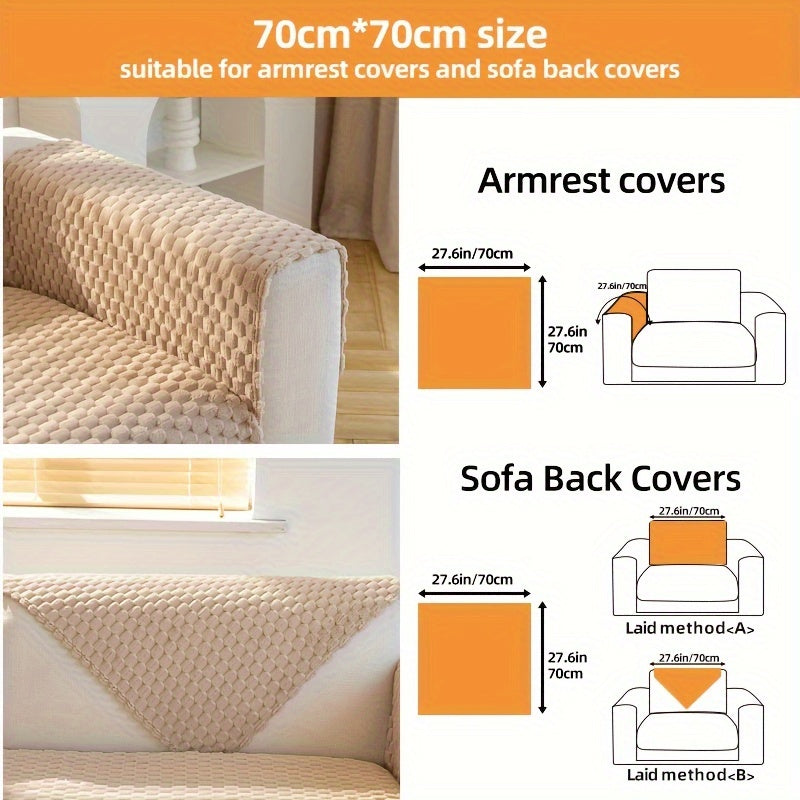 High-quality plush Nordic sofa cushion with fashionable anti-slip design perfect for all seasons.