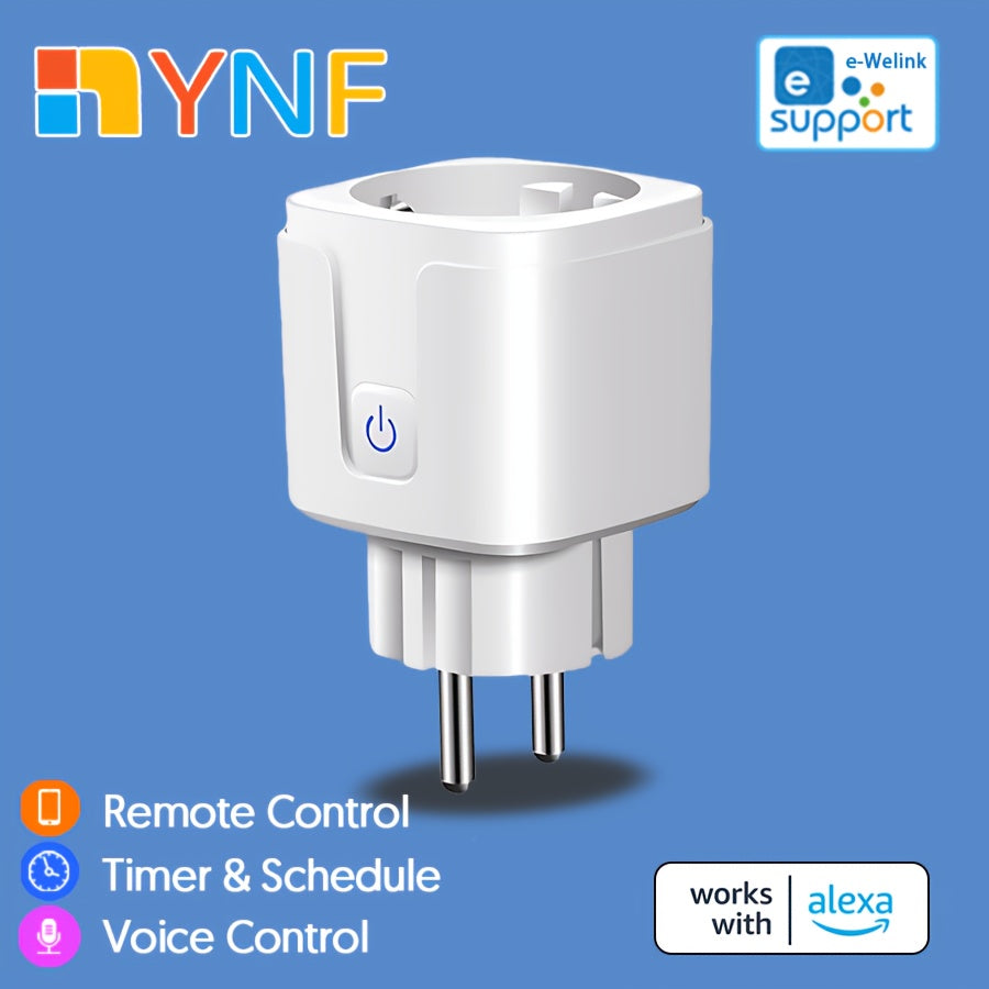 Wi-Fi Smart Plug with Energy Monitoring, Voice Control, Remote Control, Timer, Schedule, Group Control, and support for Alexa & Google.