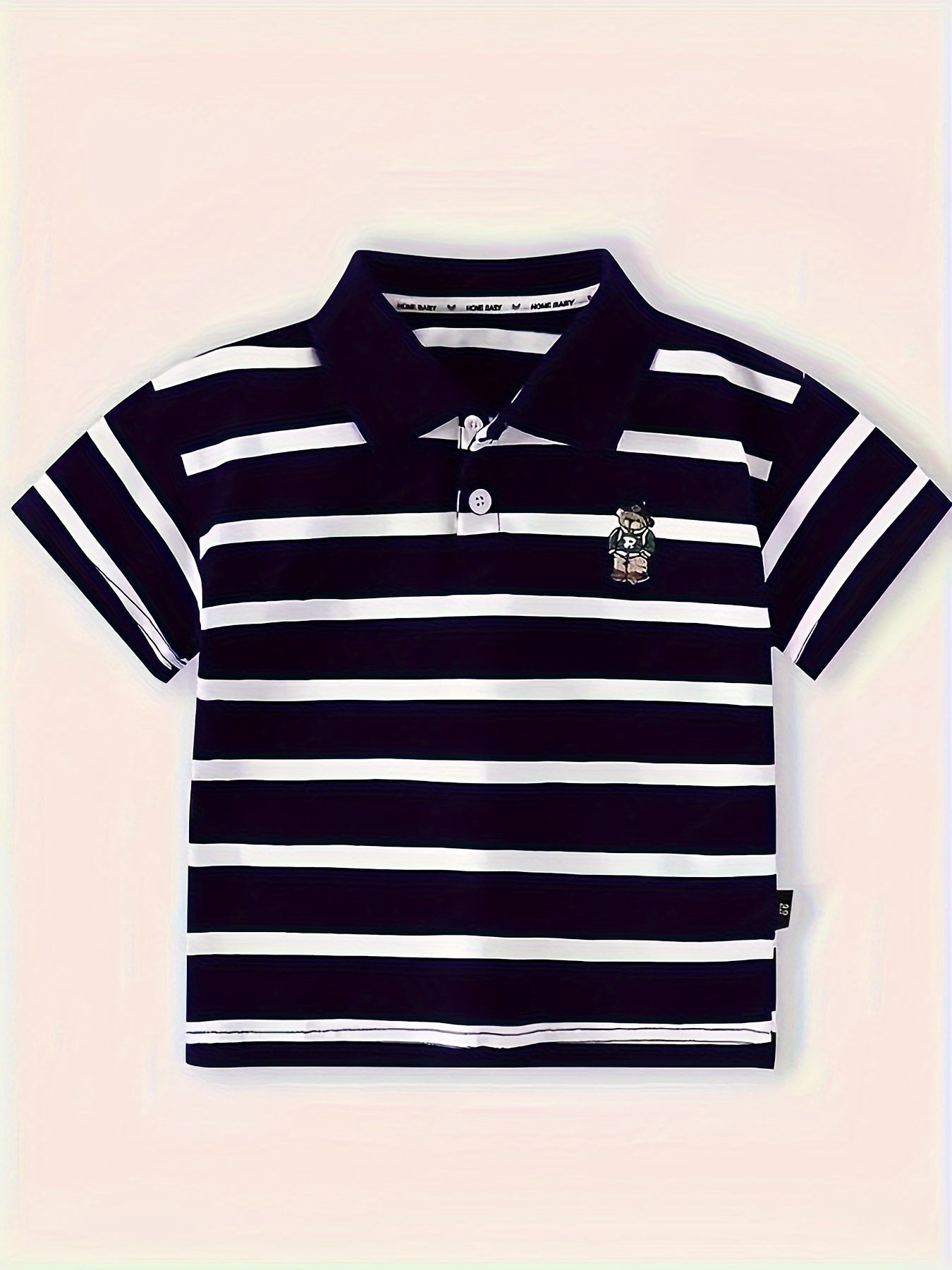 Striped shirts for boys in breathable polyester blend, perfect for summer.