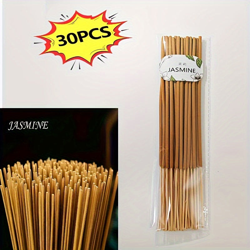 30-Pack Scented Incense Sticks for Meditation, Aromatherapy, and Home Purification. Bamboo sticks, no feathers, ideal gift for holidays.