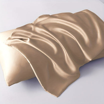 Upgrade your bedroom or living room sofa with a luxurious Soft Satin Pillowcase - Pillow insert not included. Enhance both comfort and style with this chic addition.