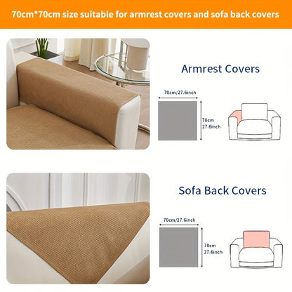 Chenille sofa cover, spill-resistant, pet-friendly, non-slip, machine washable protector for various sofa sizes, home & office decor.