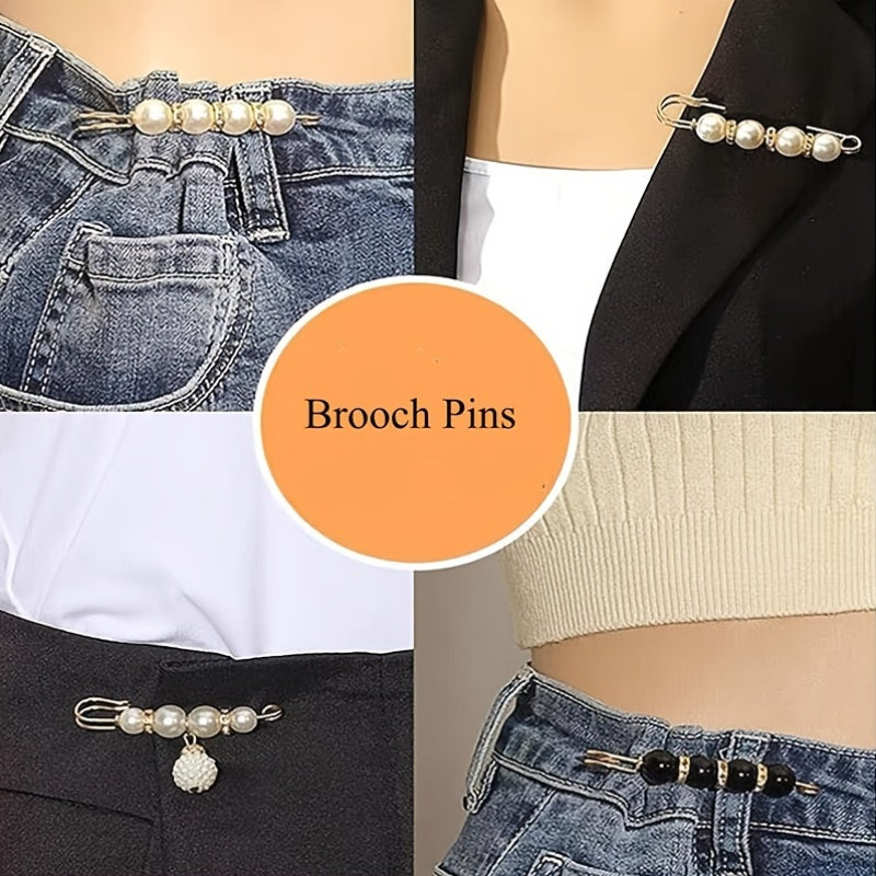 14 ta Elegant Alloy Brooch Pins to'plami, Zamonaviy Minimalist Noaniq shakldagi Moda Aksessuarlar, Kiyim va Shlyapalar uchun Ko'p Maqsadli Xavfsizlik Pinlari.