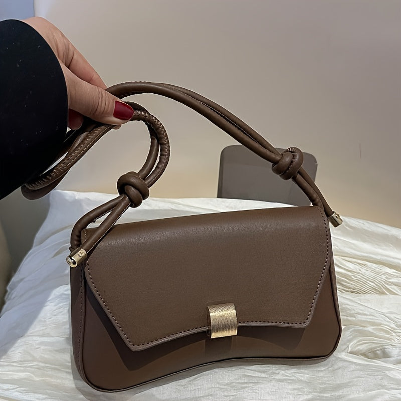 Retro chocolate brown flip cover bag, ideal for women and teenagers, perfect for daily use with 5 color options.