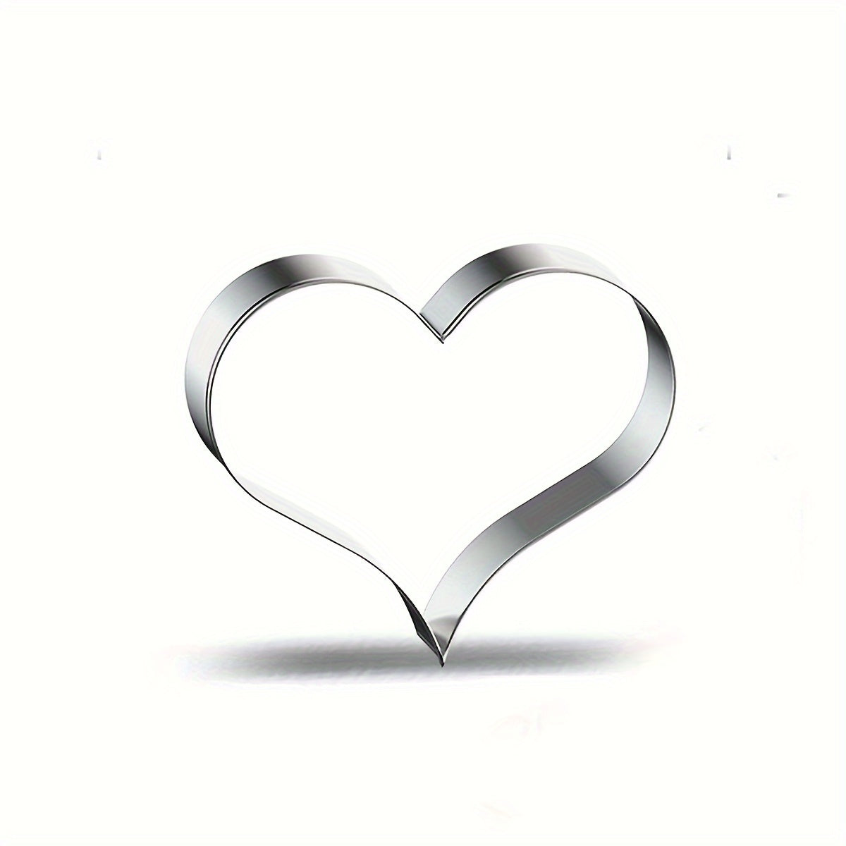 Heart-shaped DIY Stainless Steel Cookie Cutter - 1 Piece