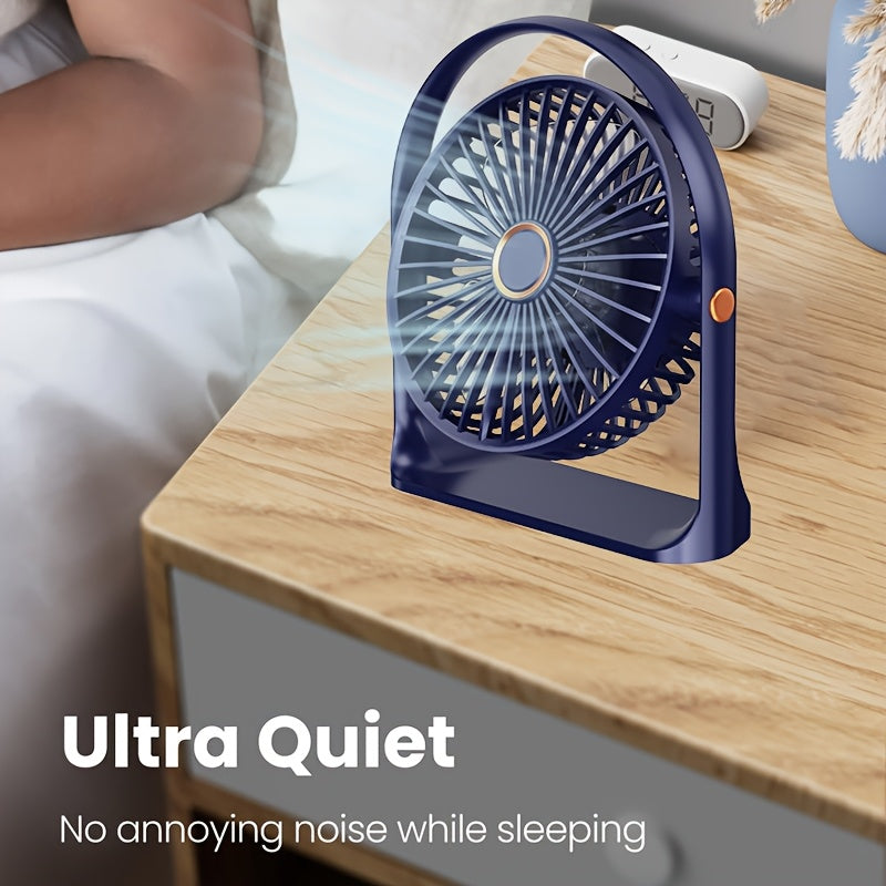 Get the latest Mini Desktop 5-Speed Electric Fan with USB Charging for your Bedroom, Office, Dormitory, Indoor and Outdoor use. It's the perfect Summer gift and a cool portable fan.