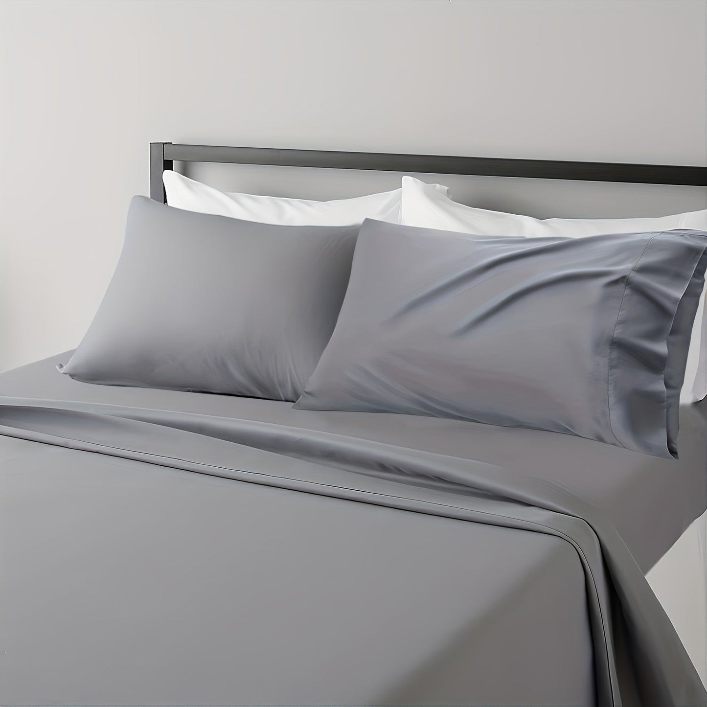 Experience the ultimate comfort and luxury with our Queen Size Sheet Set. Made from breathable and cooling fabric, these hotel-quality sheets are extra soft and easy to fit on your bed. The 4-piece set includes wrinkle-free and comfy sheets that will