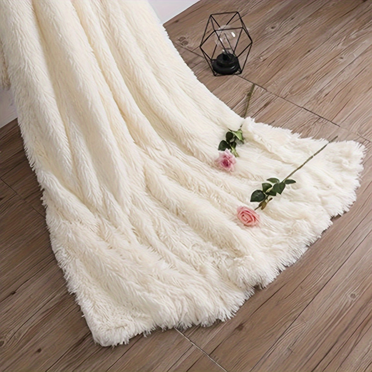 Get cozy with our Vintage Style Long-Hair Shaggy Fleece Throw Blanket. This thick and plush all-season sofa cover provides warmth and comfort in any space. Made from a woven polyester blend, this blanket is machine washable and versatile, perfect for