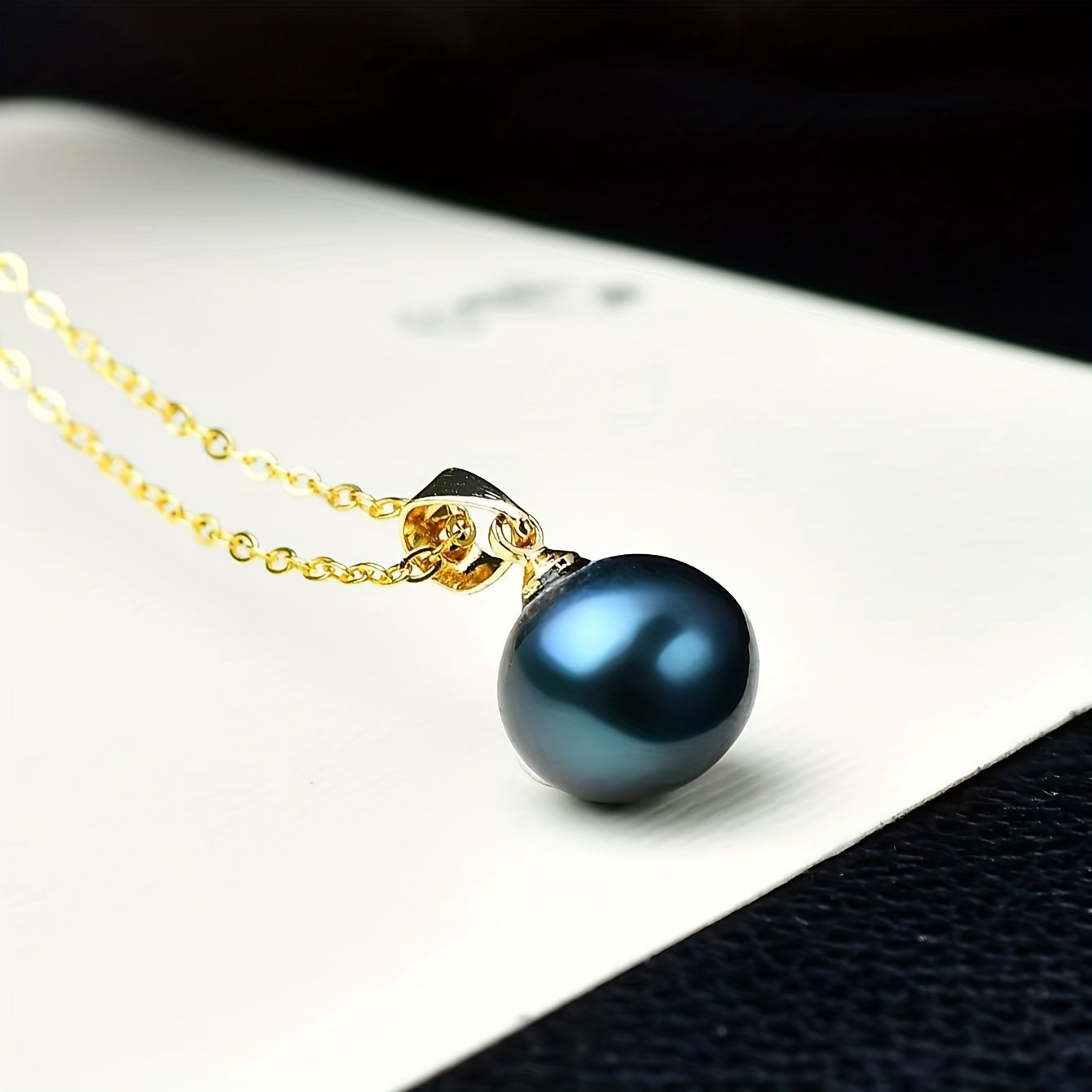 A stunning black pearl pendant necklace in elegant Bohemian style, crafted from S925 Sterling Silver and featuring a lustrous freshwater pearl. Perfect for everyday wear or as a thoughtful gift for a special woman.