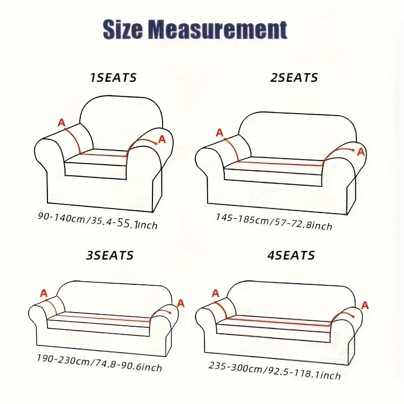 Чехол для дивана с высокой эластичностью и юбкой, спандекс-слипковер для гостиной, подходит для одно- и четырехместных диванов, пылезащитный, нескользящий, современный и прочный.