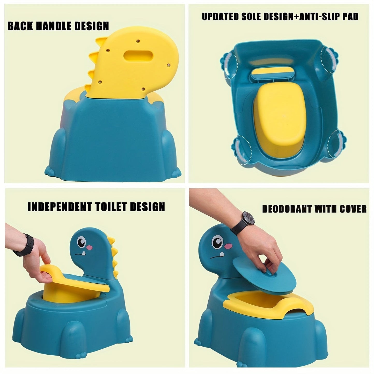 Dinosaur Potty Training Seat: Non-Slip, Comfortable, and Fun! Perfect for Potty Training