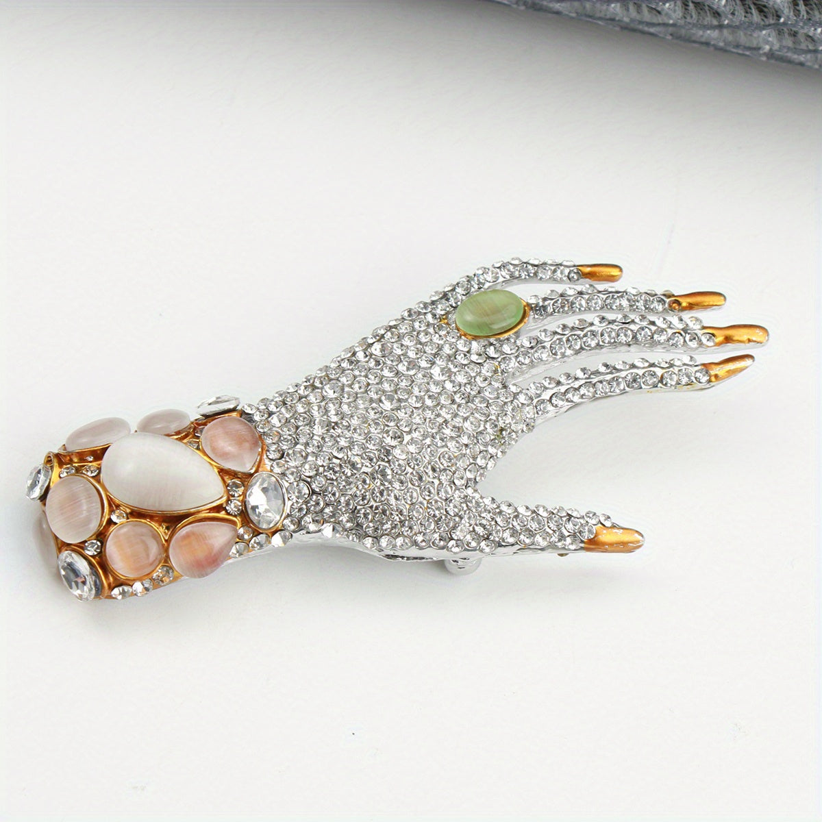 Chic rhinestone qo'l kostyum brosh pin - Vintage dizayni bilan - Mukammal sovg'a