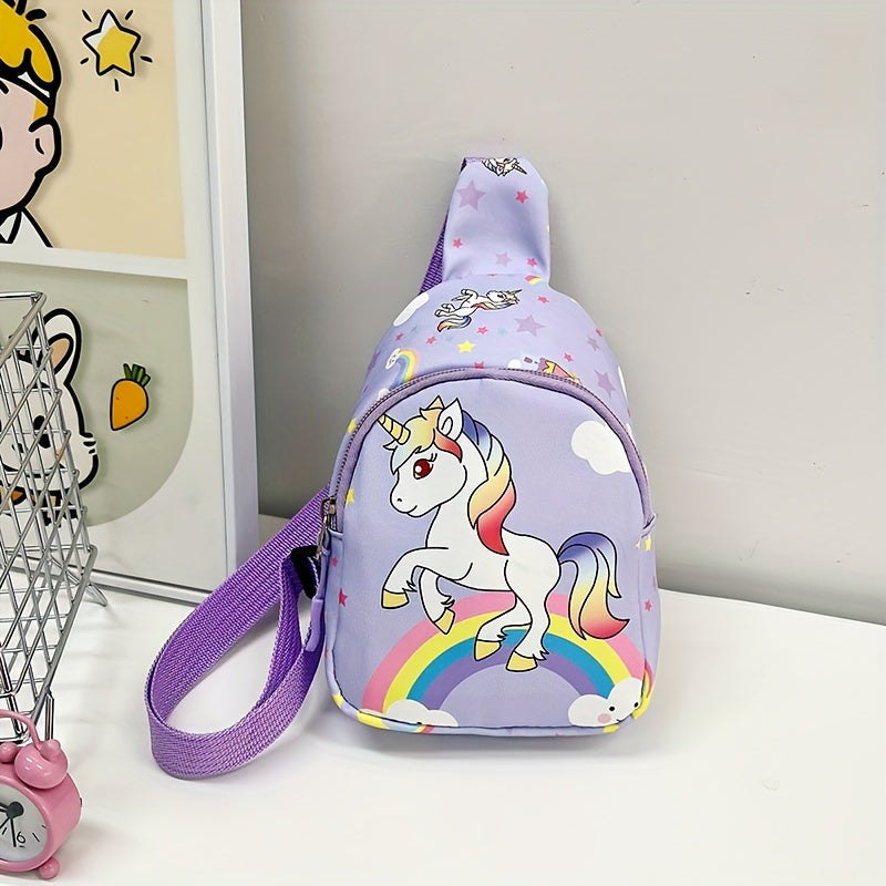 Kids' chest bag with pattern, shoulder crossbody and waist bag