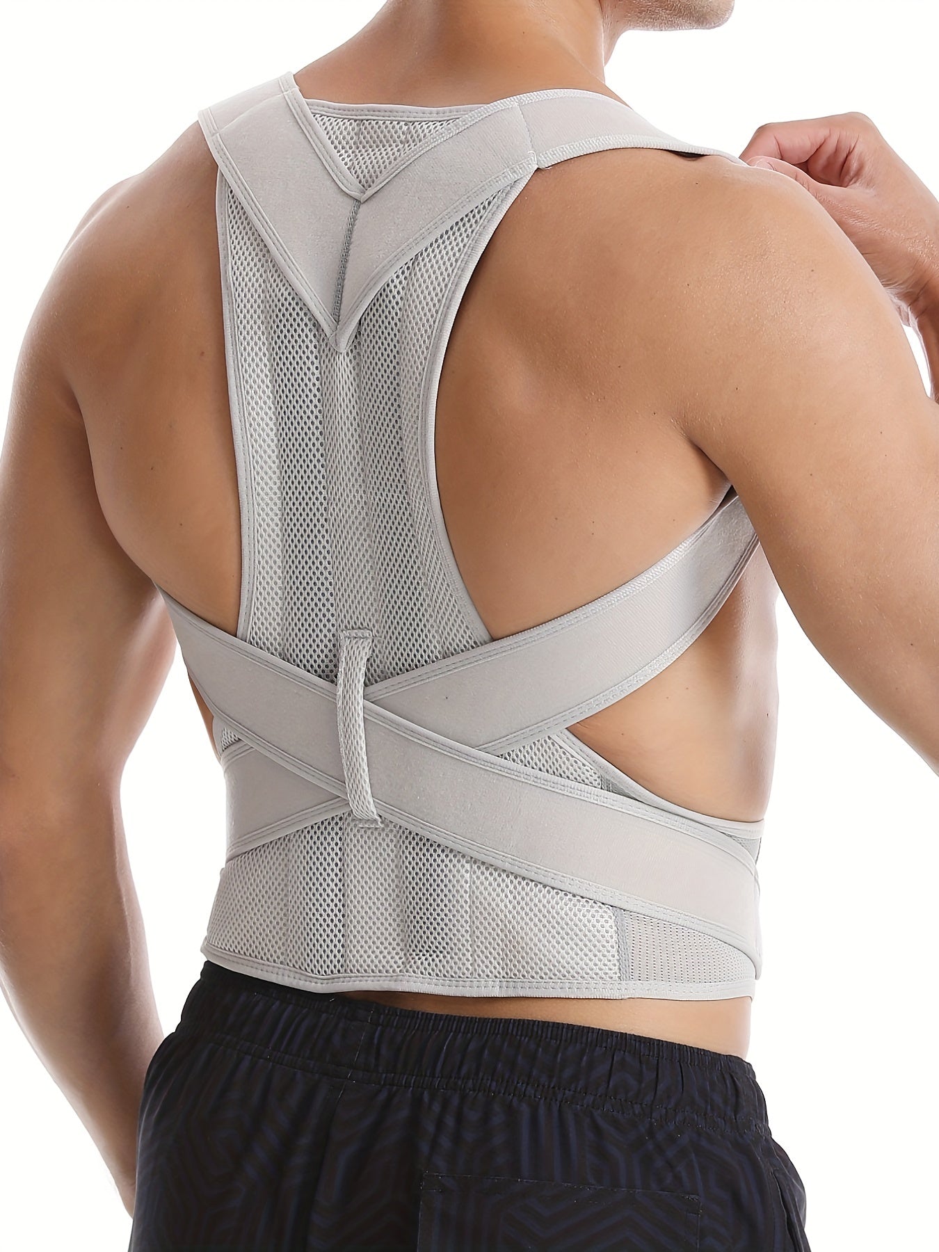 Posture support tape for chest, shoulder, and neck.