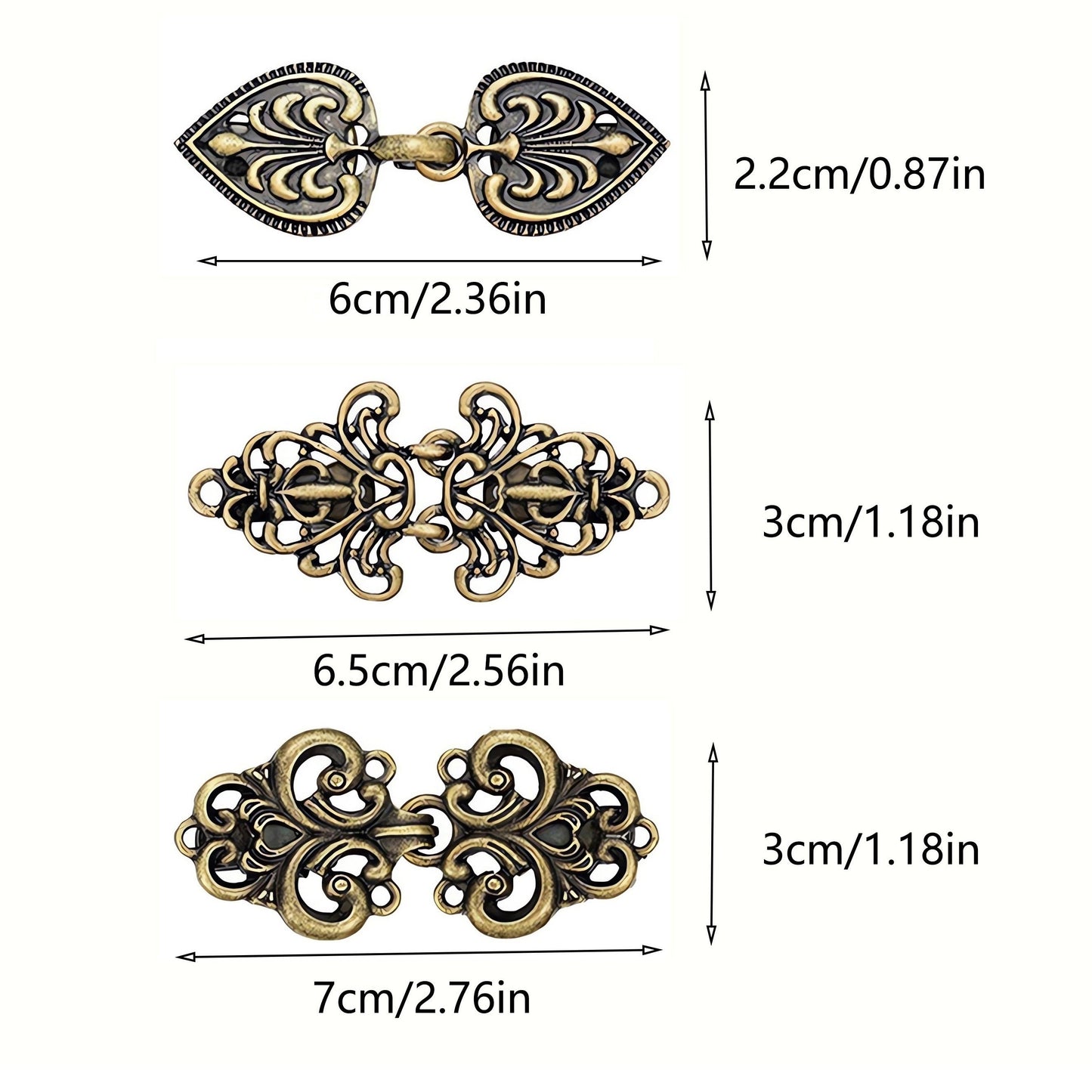 Elegant Vintage Metal Brooch Set with Irregular Shaped Scarf Clips, Shawl Pins, and Cardigan Buckles - Perfect for Women's Fashion Accessory