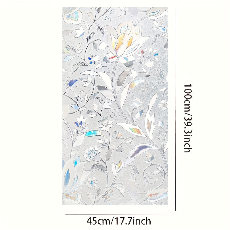 Decorate your bedroom, living room, office, or home with this stylish and functional Window Privacy Film. This Sun Blocking removable Window Sticker features a decorative stained glass design and uses static cling technology for easy application.