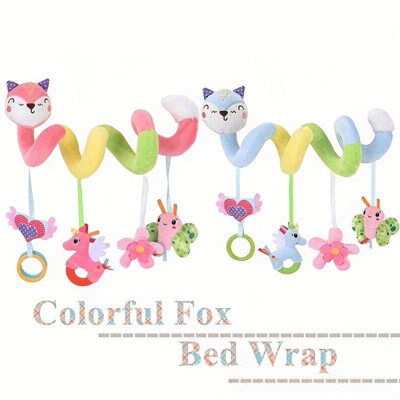 Vibrant Fox Animal Bed Hanging Toy for Babies: Ideal for Ages 0-3, Great for Holiday Gifting on Halloween, Thanksgiving, Christmas, and Easter