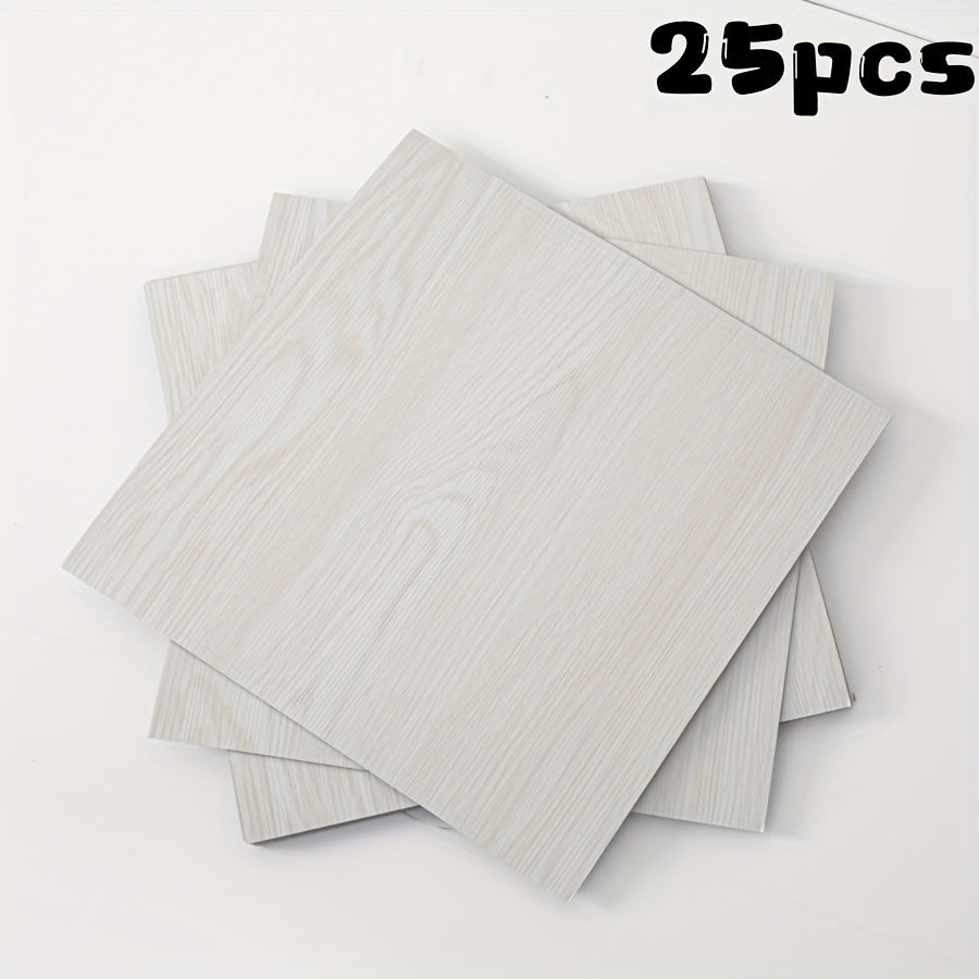 Luxury 3D texture retro self-adhesive floor stickers in packs of 25 or 50. Resistant to slipping and easy to apply. Waterproof and stain-proof, suitable for various rooms in the home. Ideal