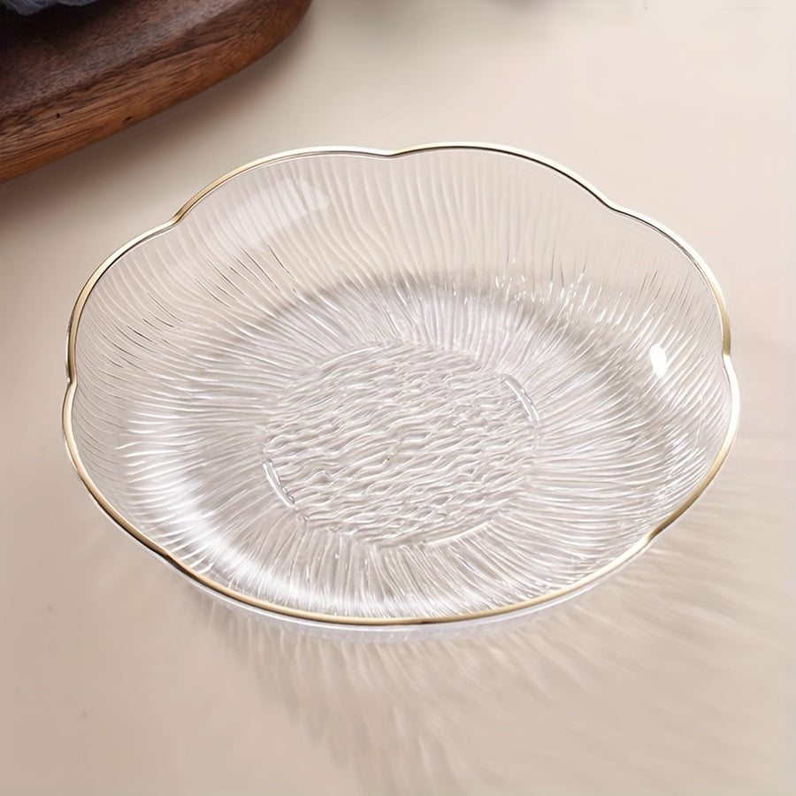 Luxurious crystal-textured plastic fruit bowl for living room decor.