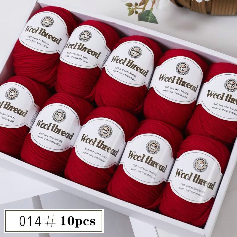 10pcs of Australian Wool Yarn [Approx. 500G/10 Balls Per Pack], Ideal for Crocheting Sweaters, Coats, Vests, Scarves, Hats, and DIY Knitwear, Soft, Warm, and Easy to Knit.