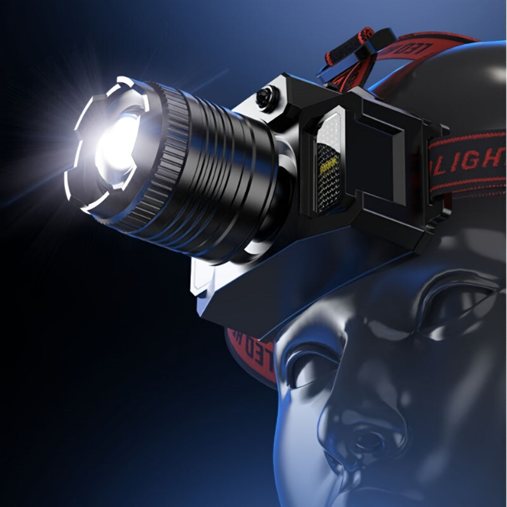 Staaricc rechargeable LED headlamp for outdoor activities and emergencies, suitable for adults and youngsters.