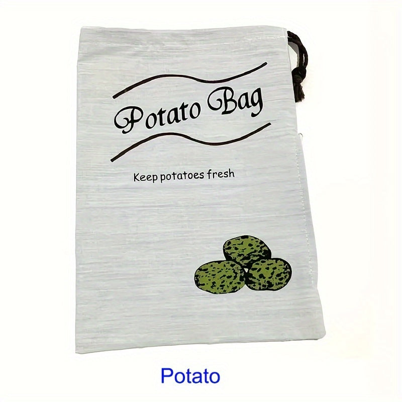 Bag with drawstrings for storing potatoes and onions - Keep veggies fresh and free of sprouts in your kitchen.