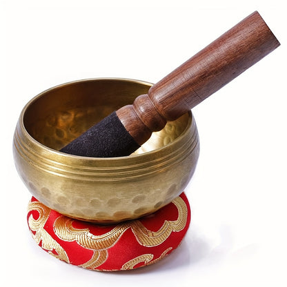 Nepal Hand Hammered Singing Bowl for Mindfulness, Meditation, Yoga, and Sound Therapy