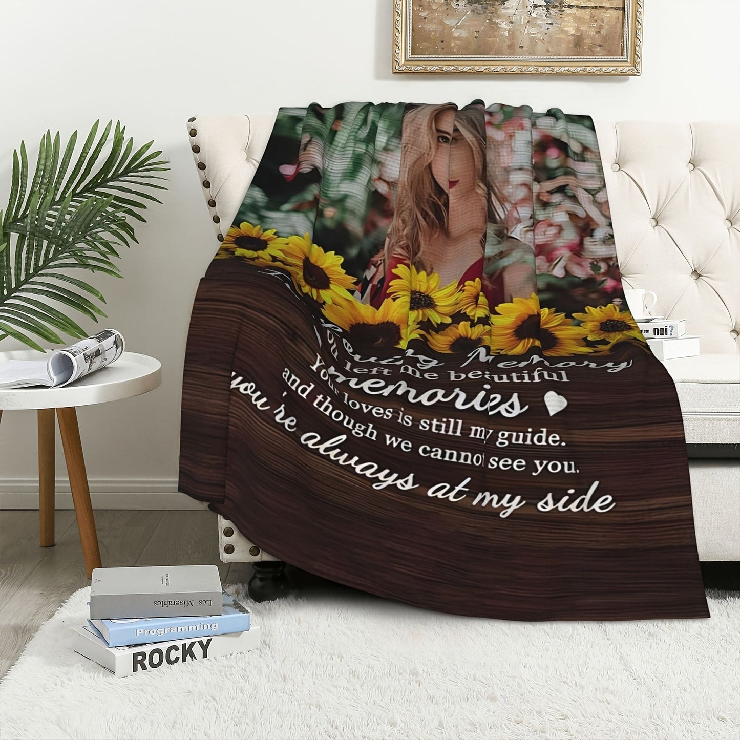 Customize your Flannel Photo Blanket to add a personal touch to your car interior decor. This makes the perfect gift for your loved ones, providing a soft and warm keepsake that will always be cherished.