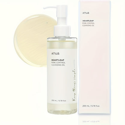 200ml Pore Control Cleansing Oil, Mild and Gentle Facial Cleanser, Moisturizing and Refreshing