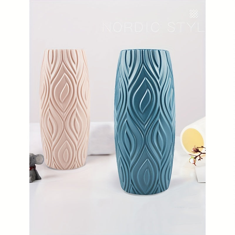 1 Plastic Flower Vase: Drop-resistant, unbreakable, ideal for home decor.