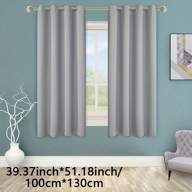 Enhance your space with this 1-panel blackout curtain in solid black color, designed to insulate against heat and cold, darken the room, and reduce incoming light. Perfect for adding style and functionality to your study, bedroom, kitchen, or living room