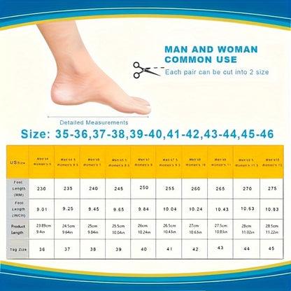 Massage insoles for shoes, foot reflexology pads.