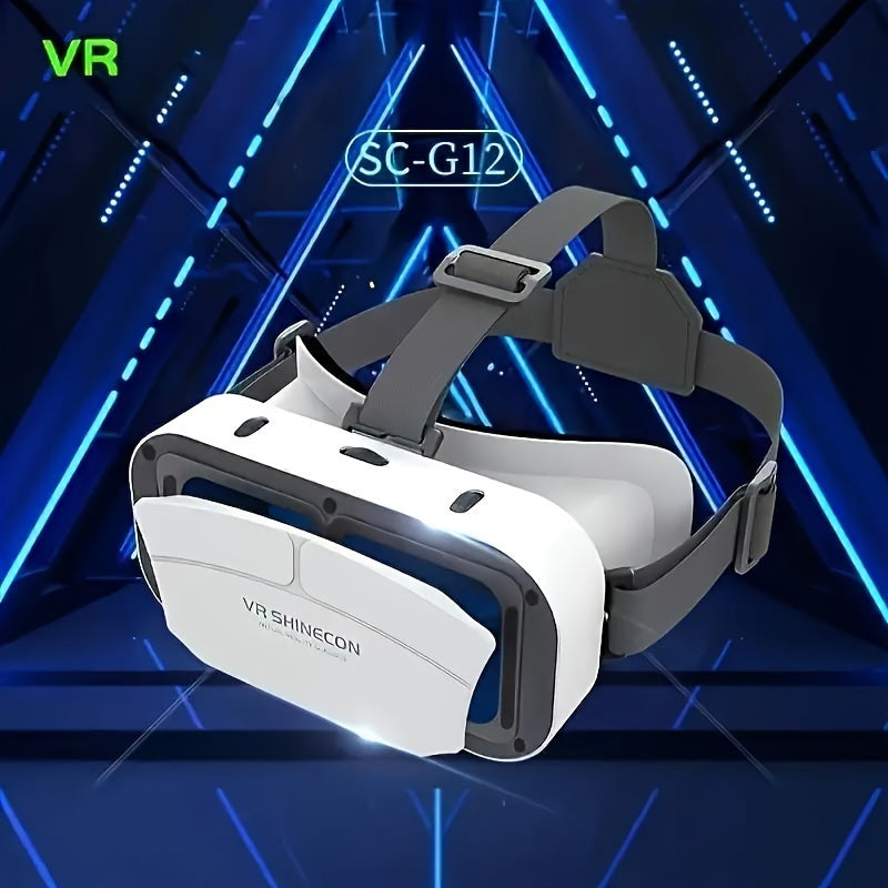 G12 VR 3D Glasses Device is compatible with 11.94-15.75 cm iPhones and Androids, perfect for gaming and movies. Requires no battery, ideal for smartphone viewing and gaming.