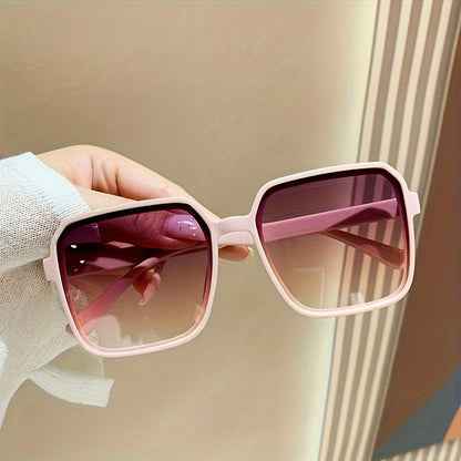 2024 Chic Women's Square Fashion Glasses with Anti-Glare Lenses - Trendy Street Style Accessory