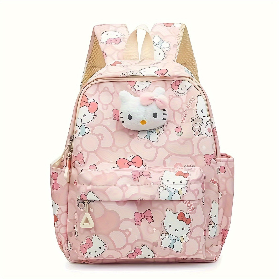 Charmer backpack featuring Sanrio's hello kitty, Kuromi & Mymelody - Cute anime daypack for women, perfect for school and travel.