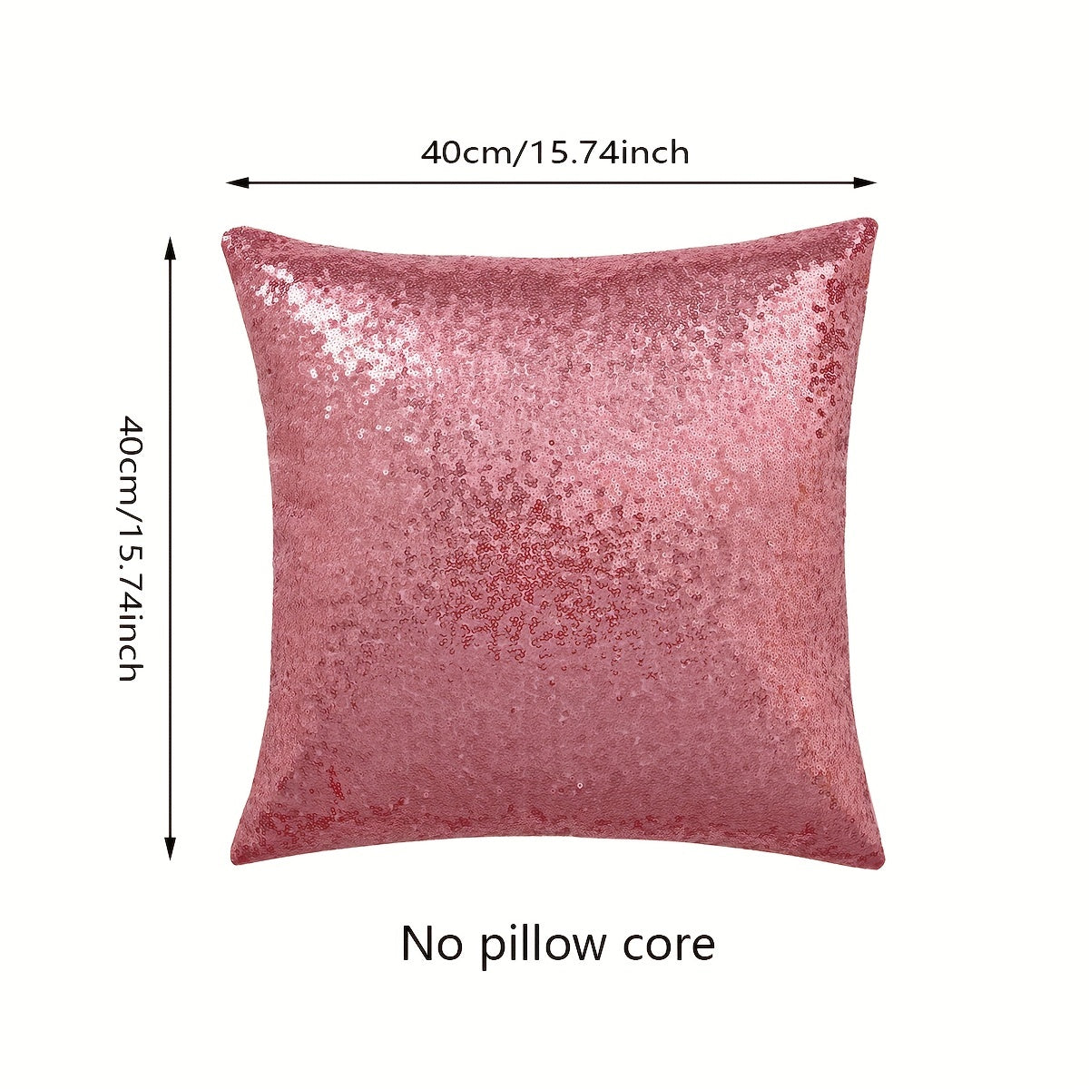 1 sequin throw pillow cover for living room or bedroom, pillow insert not included