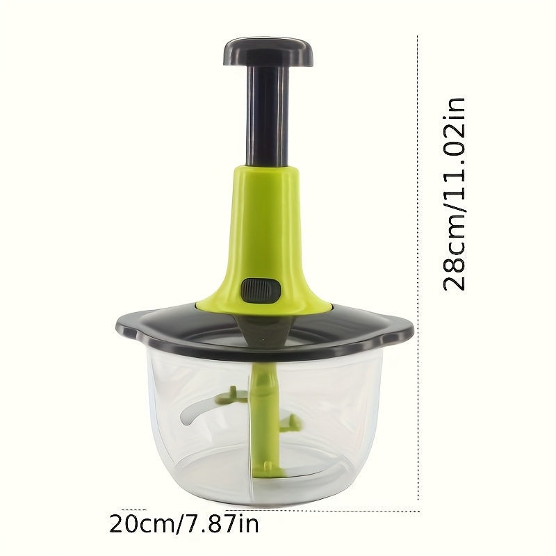 Vegetable Chopper Set - Fast and Easy Food Cutting Tool for Veggies, Fruits, Herbs, Sushi, Garlic Sauce - Perfect for Home Cooking, Made of Metal, No Electricity Required