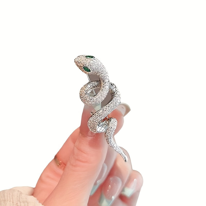 Women's Elegant and Stylish Snake Brooch: Simple, Delicate, and Unique Fashion Accessory