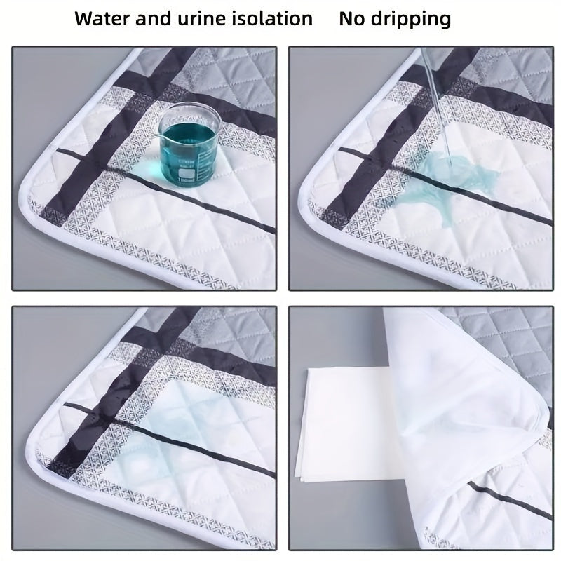 1 non-slip urine pad for elderly, adults, females, and pets. Can be machine washed. Comes in various sizes and colors.