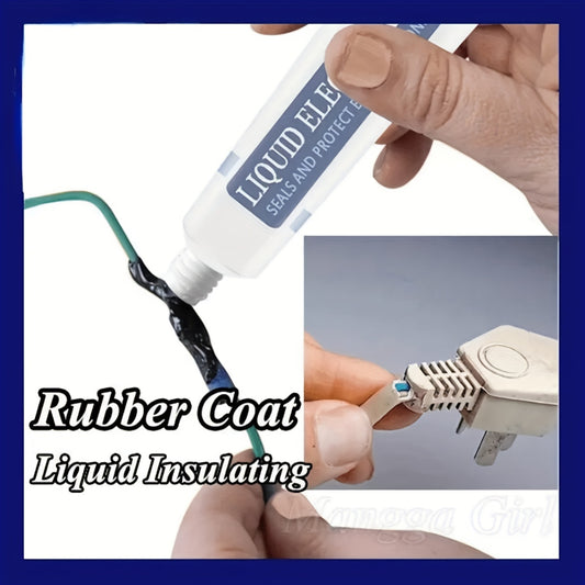 Rubber electrical coating for wires, waterproof sealant for various materials, ideal for indoor and outdoor use, great for arts, crafts, and packaging.