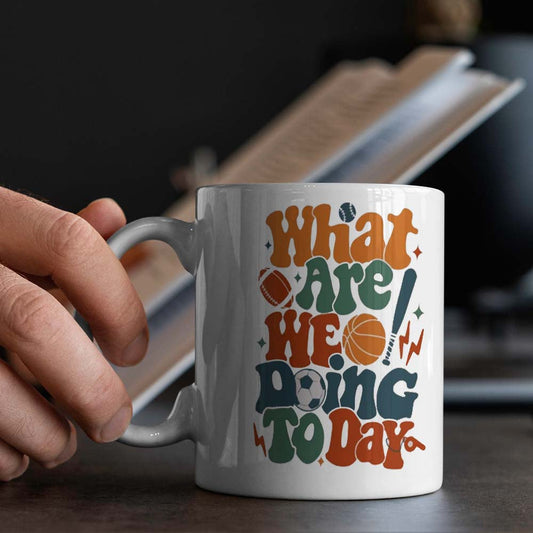 Enjoy your morning coffee in style with the Basketball Fun Text Ceramic Mug. This sporty coffee cup is perfect for basketball fans and is ideal for use at the office, camping trips, or while dining. Get yours today!