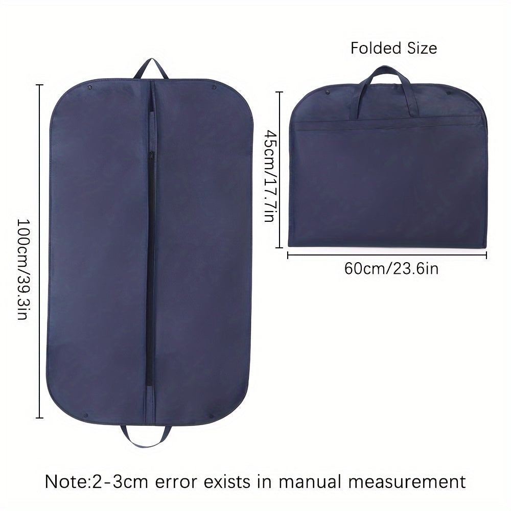 Wall Hanging Bedroom Organizer - Foldable Garment Dress Protector, Moisture-Proof Suit Bag for Home, Non-Woven Fabric Coat Cover Case.