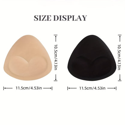 Silicone swimsuit breast pads for a natural look and feel.