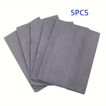 5 Magic Cleaning Cloths for Streak-Free Glass and Mirror Cleaning, 20cm/25cm Artifact for Watermark-Free Shine