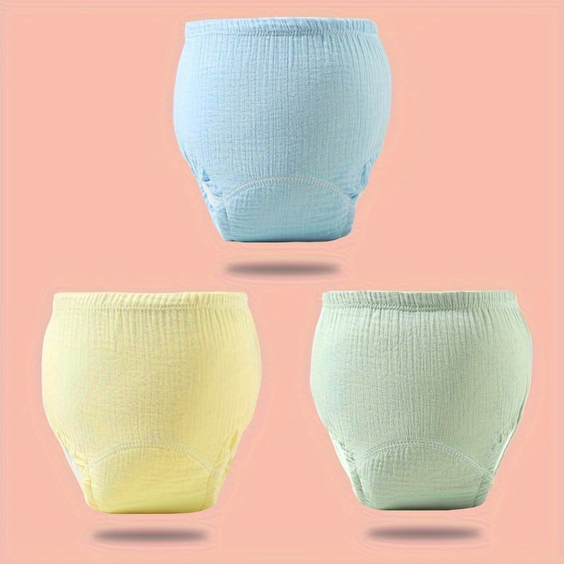 Soft Gauze Potty Training Panties by NEWCHAO - Waterproof Diaper Underwear with Leak Protection and Wetness Indicator for Kids