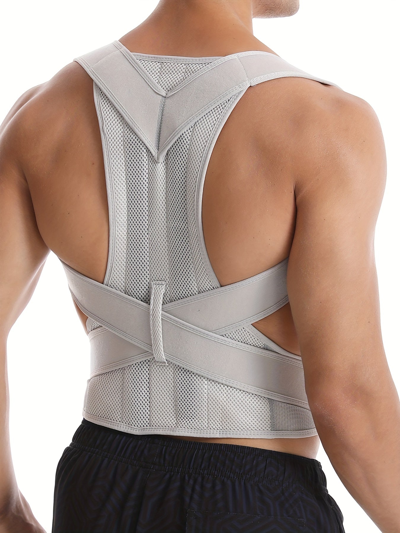 Posture support tape for chest, shoulder, and neck.