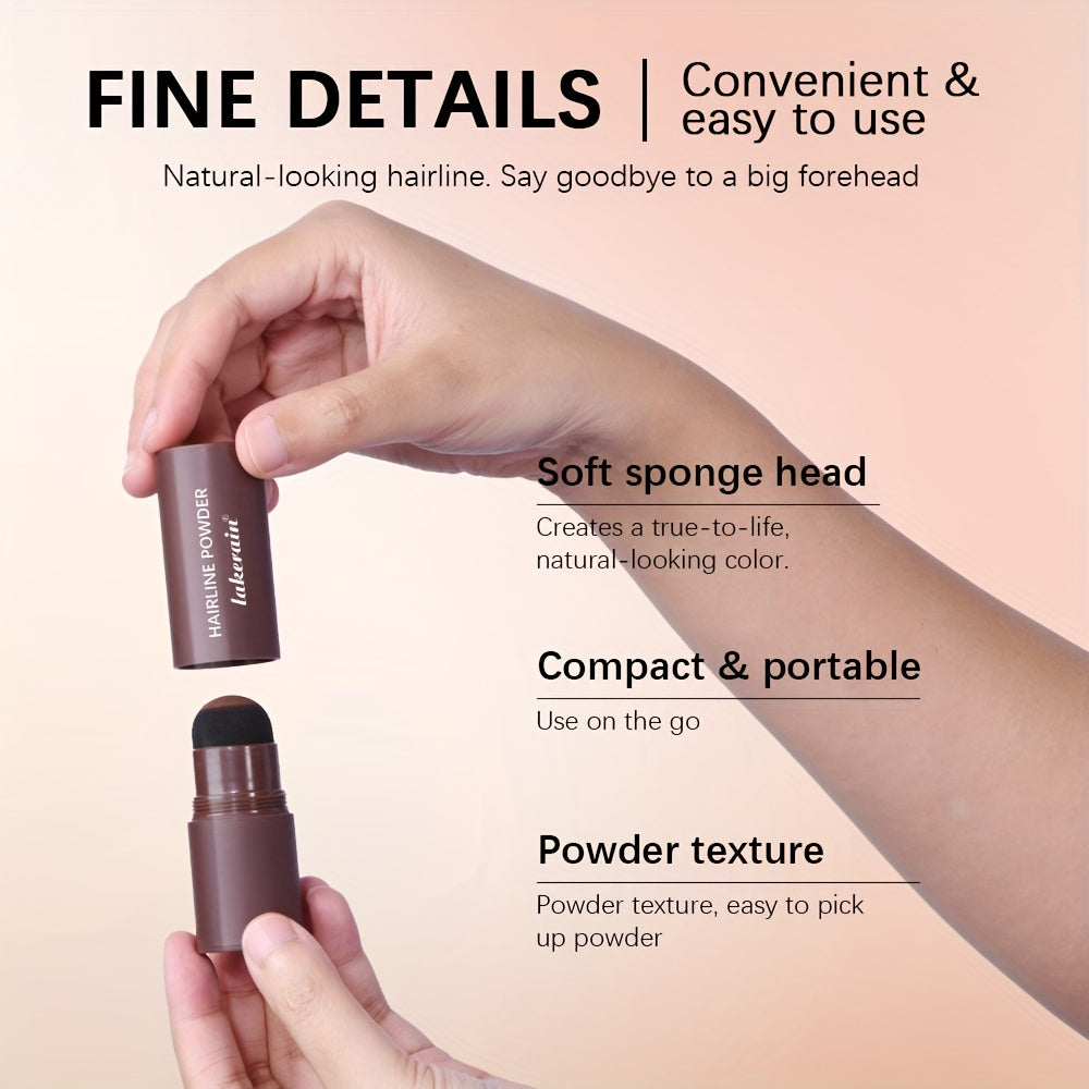 Lakerain Hairline Powder Stick: Instant, Waterproof, Long-Lasting coverage for Hairlines and Gray Roots.