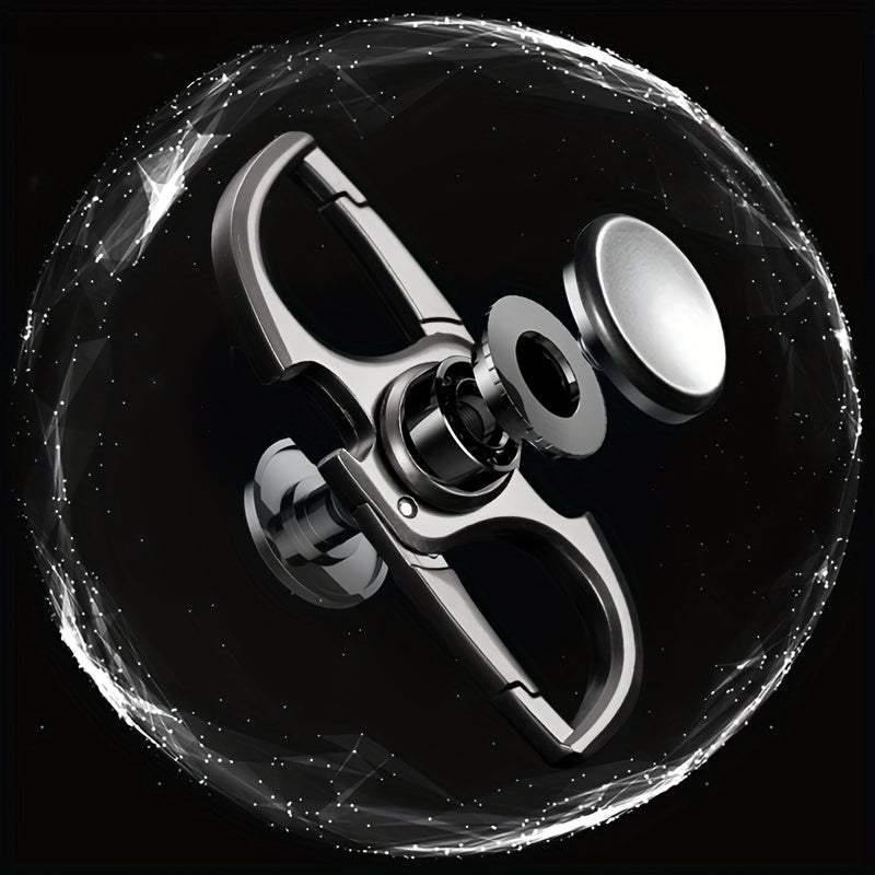 Casual Style Key Ring with Spinning Top Gyro Design, made of Durable Stainless Steel for a Creative look.